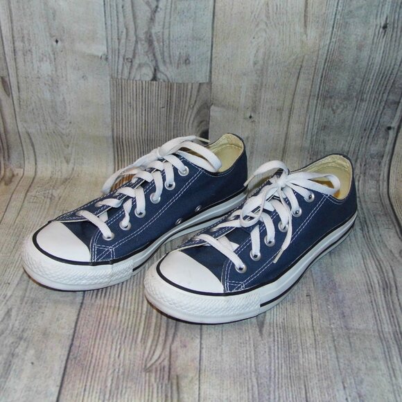CONVERSE Chuck Taylor All Star OX Navy Blue Sneakers Womens Size 8.5 - Picture 3 of 7